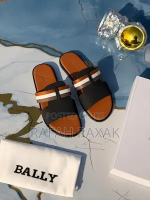 Rubber Sole Bally Leather Sandals