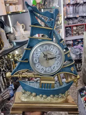 Goldish Free Standing Clock