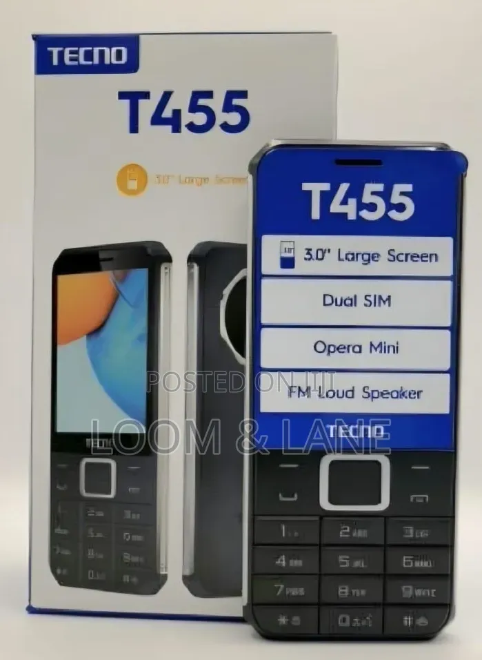 New Tecno T455 Black