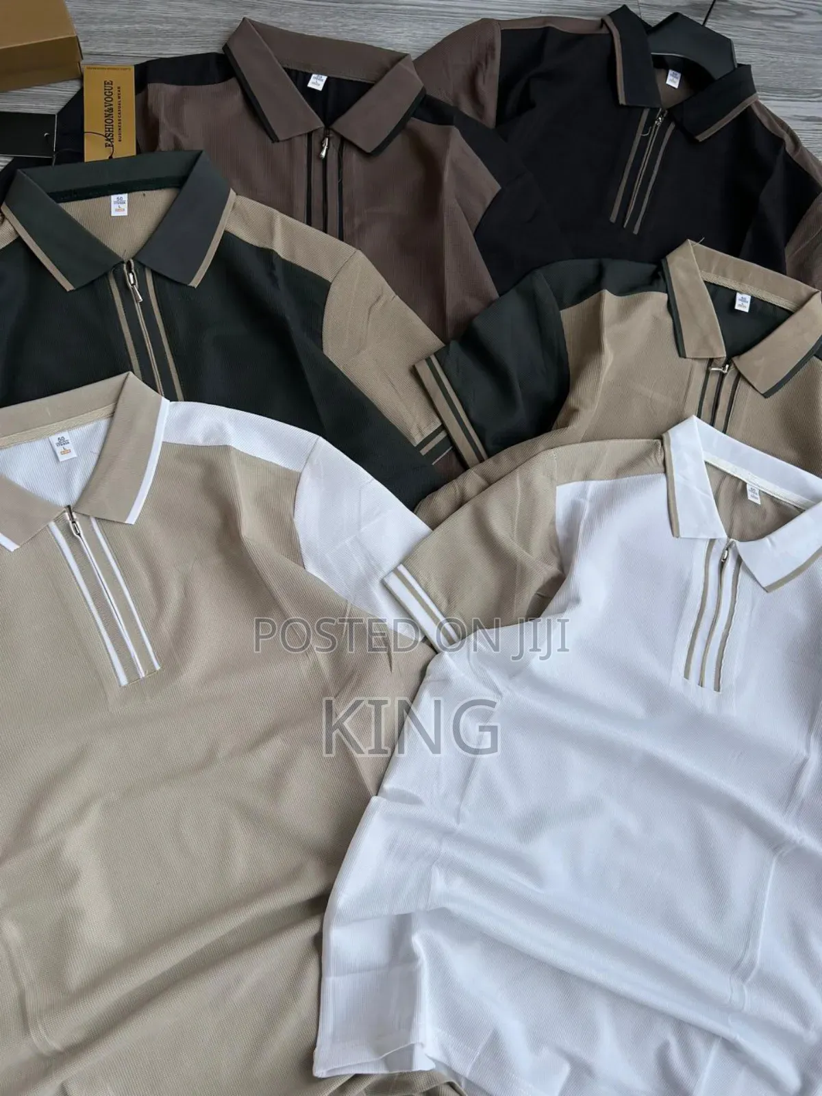 Polo Zippered Placket Tshirts