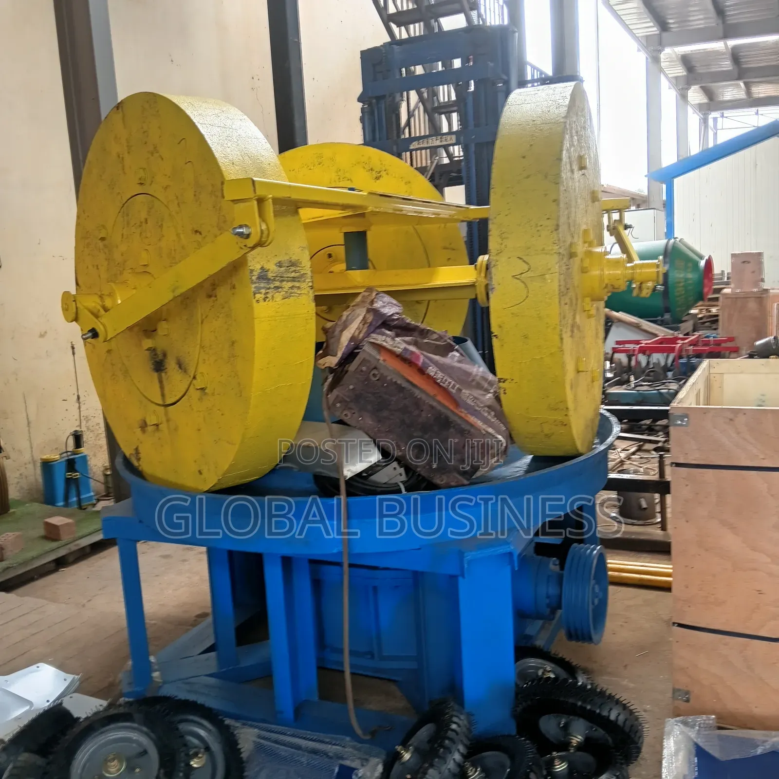 Commercial Three Roller Gold Wet Pan Mill