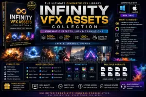 Infinity VFX Assets Collection | Cinematic Effects, Luts Transitions