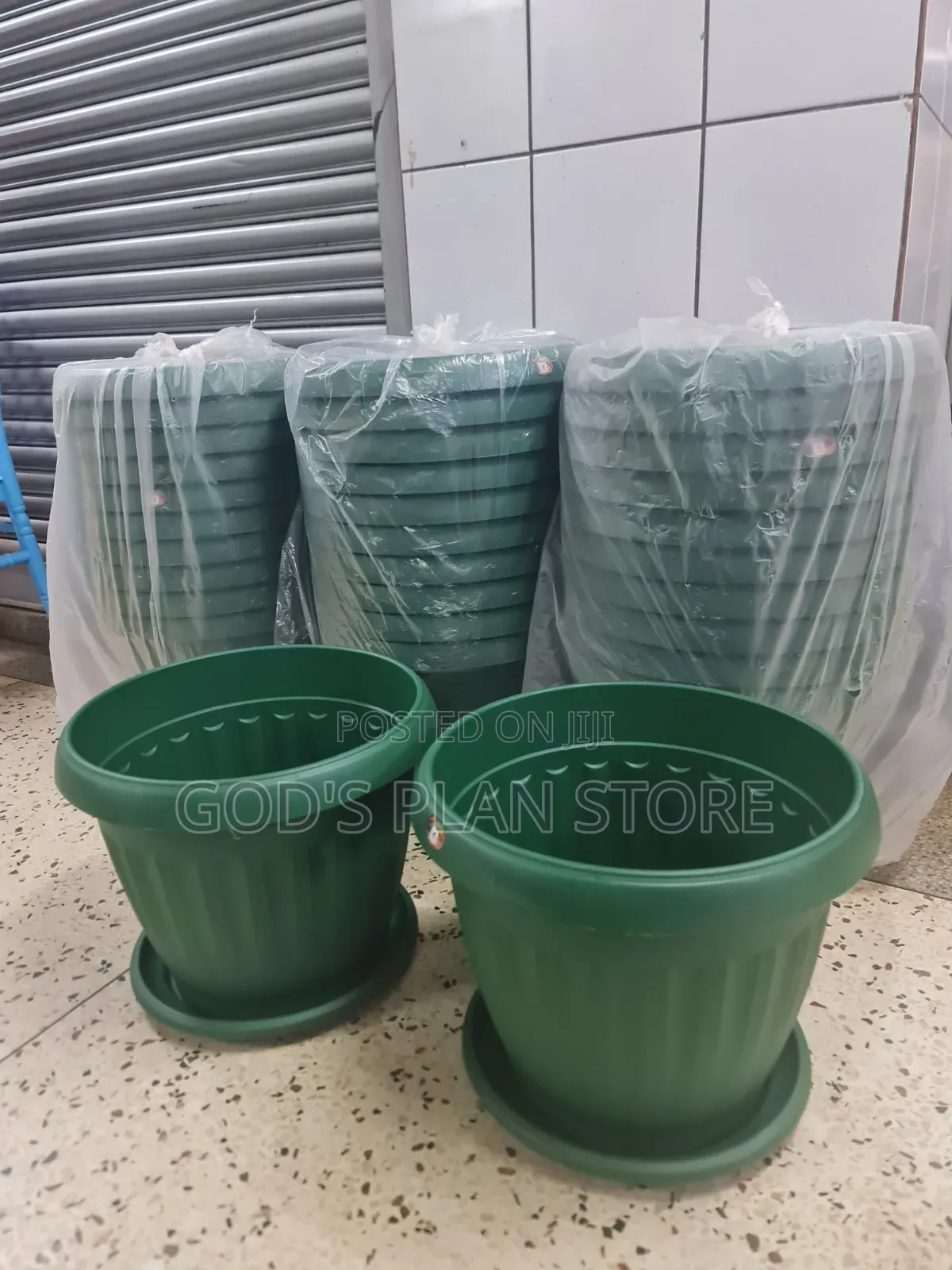 Green Plastic Flower Pots Plastic Flower Pots 1pc
