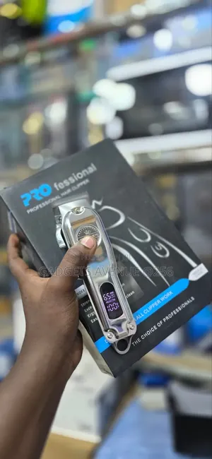 Professional Electric Hair Clipper With a Metal Shell and LCD Display