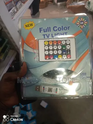 5-Meter Full-Color RGB Led Tv Light Strip Set With a Remote Control.