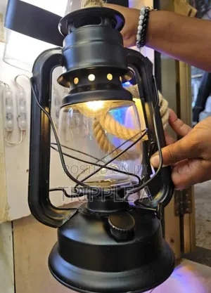 Farmhouse Rustic Accent Electric Lantern