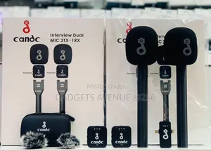 Candc Interview Dual Mic 2tx + 1rx Wireless Microphone Set
