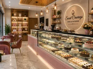 Premium Pastry Cake Shop Interior Design Solutions