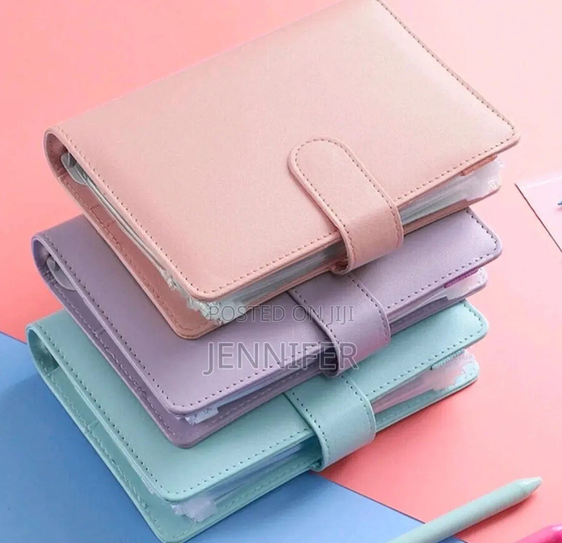 Leather A6 Budget Binder With Magnetic Closure.