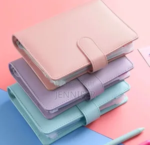 Leather A6 Budget Binder With Magnetic Closure.