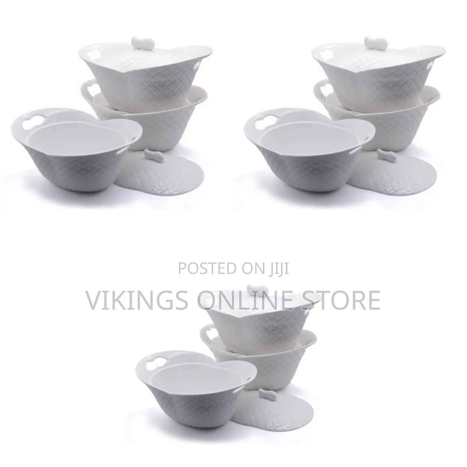 Other 3 Piece Serving Dishes - White