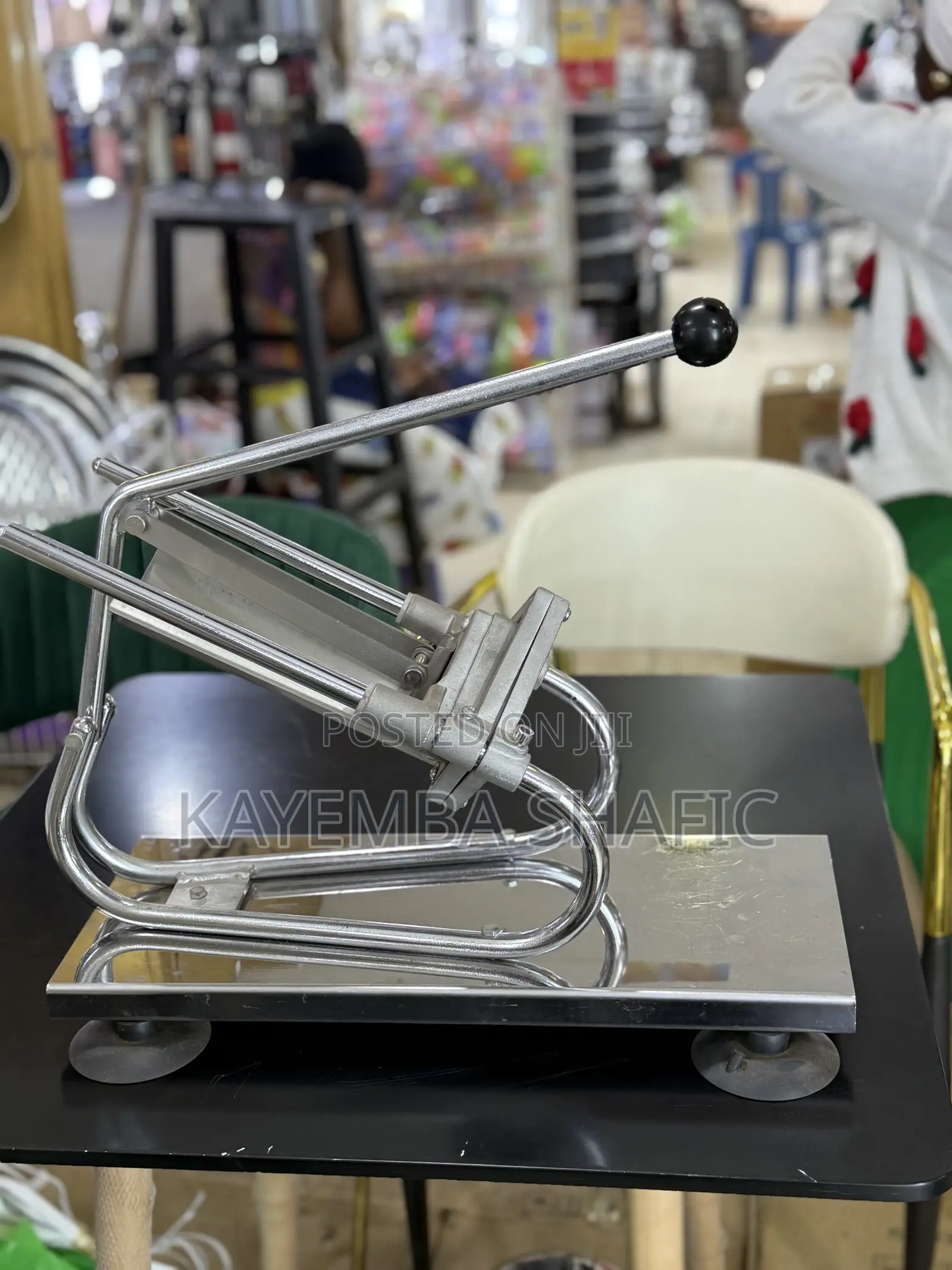 Commercial Manual Stainless Steel Potato Chipper for French Fries.