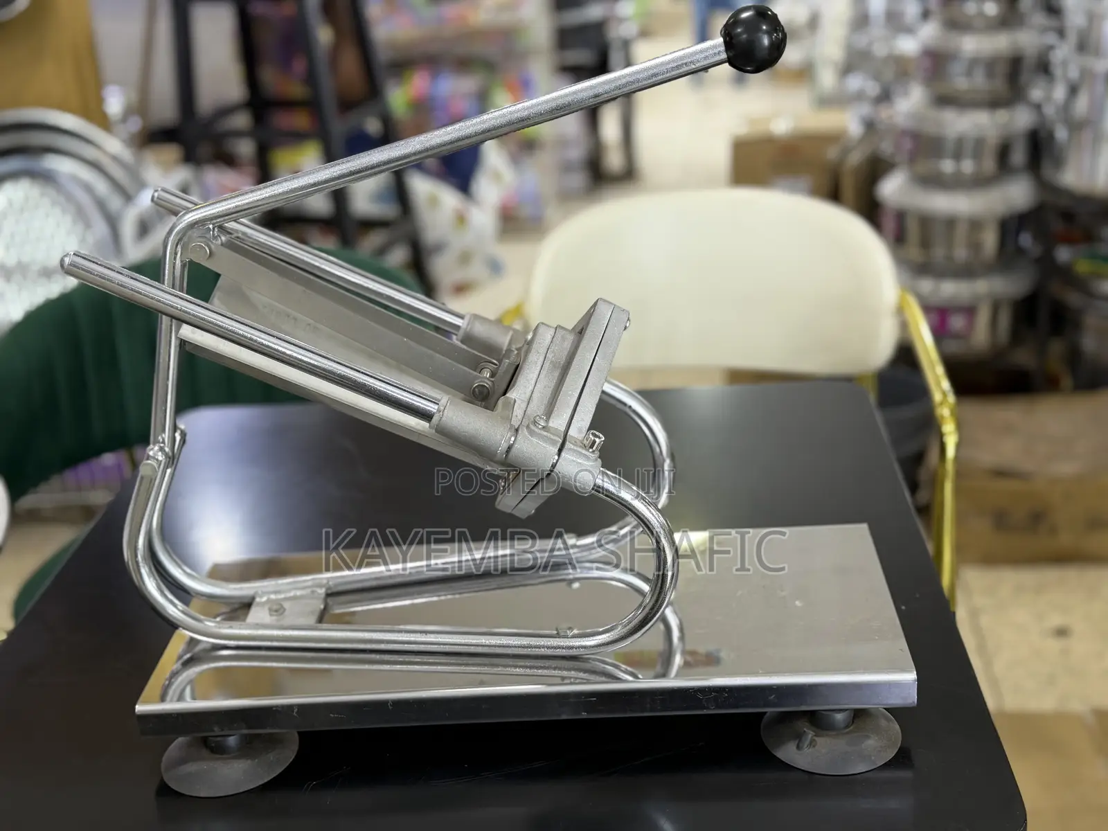 Commercial Manual Stainless Steel Potato Chipper for French Fries.