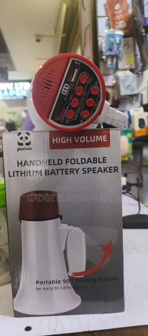 Handheld Foldable Megaphone, Featuring a Rechargeable Lithium Battery