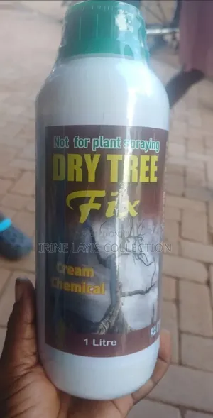 1-liter Bottle Of "Dry Tree Fix" Cream Chemical Herbicide.