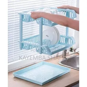 2-Tier Plastic Dish Drying Racks Used For