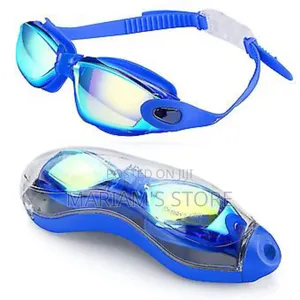 Plastic Swimming Goggles With Clear Anti-Fog Lenses.