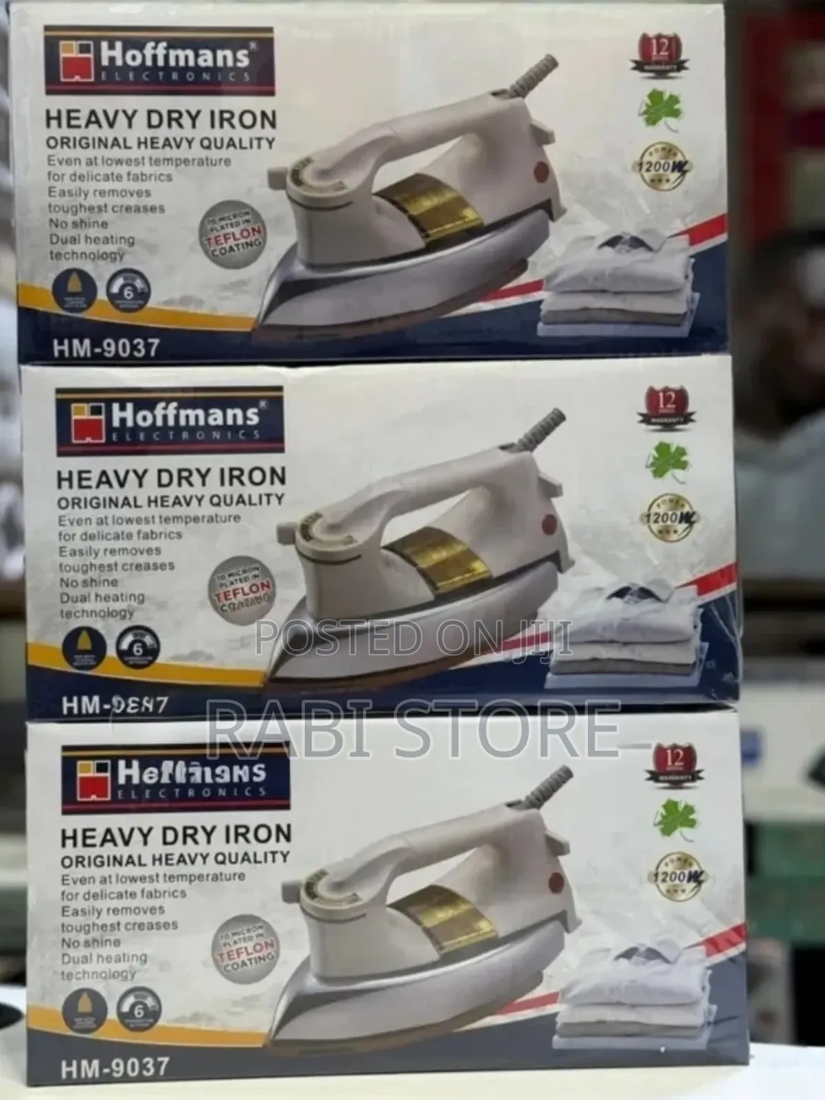 Hoffman Heavy Duty Dry Iron Professional Flat Iron