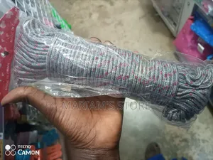 Packaged Synthetic Braided Rope Used for Laundry or Utility Purposes.