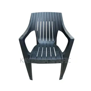 High Quality Big Black Plastic Stackable Arms Chair