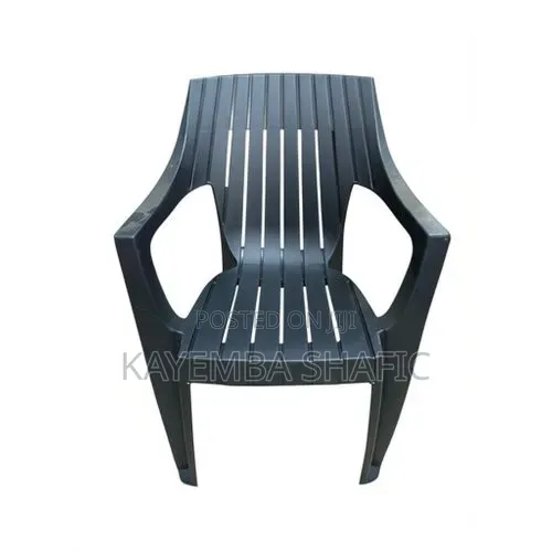 High Quality Big Black Plastic Stackable Arms Chair
