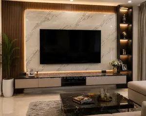 Stylish Marble Look Wall Panel Tv Unit Solutions