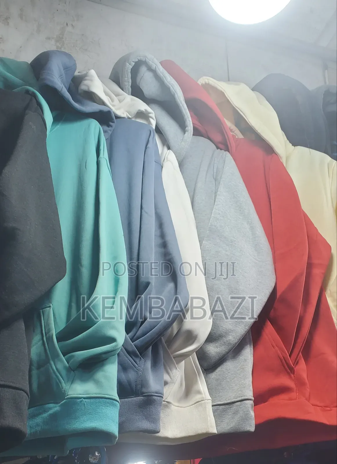 Unisex Solid Color Hooded Jumpers