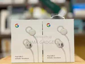 Google Pixel Usb-C Wired Earbuds in White.