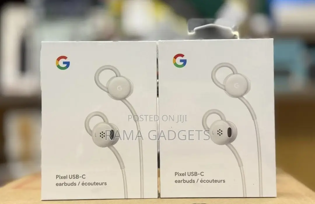 Google Pixel Usb-C Wired Earbuds in White.