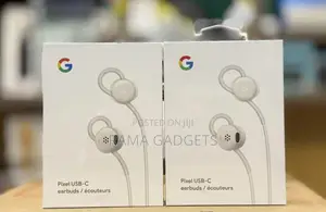 Google Pixel Usb-C Wired Earbuds in White.