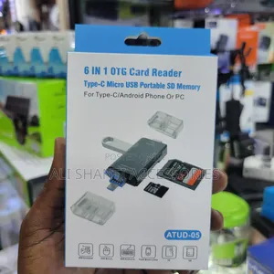 6 in 1 Otg Card Reader Type-C Micro Usb Portable Sd Memory