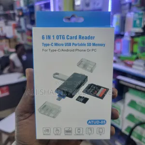 6 in 1 Otg Card Reader Type-C Micro Usb Portable Sd Memory