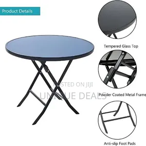 Foldable Glass Coffee Table
