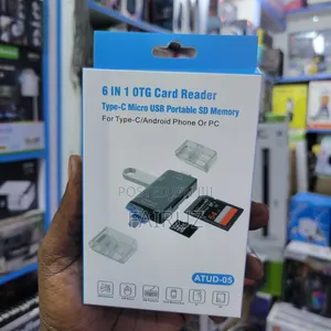 6 in 1 Otg Card Reader Type-C Micro Usb Portable Sd Memory