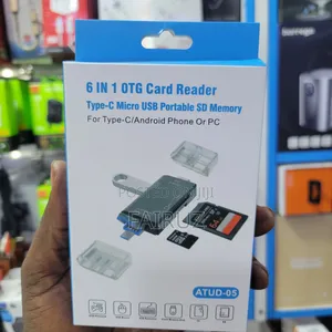 6 in 1 Otg Card Reader Type-C Micro Usb Portable Sd Memory