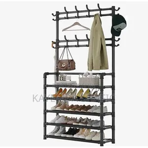 Tier Shoe Rack Organiser + Simple Floor Coat Hat Rack