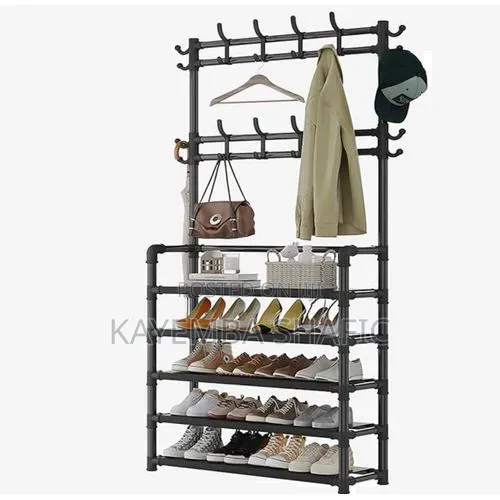 Tier Shoe Rack Organiser + Simple Floor Coat Hat Rack