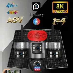 4lens-Solar-Powered Security Camera With 2 Solar Panels