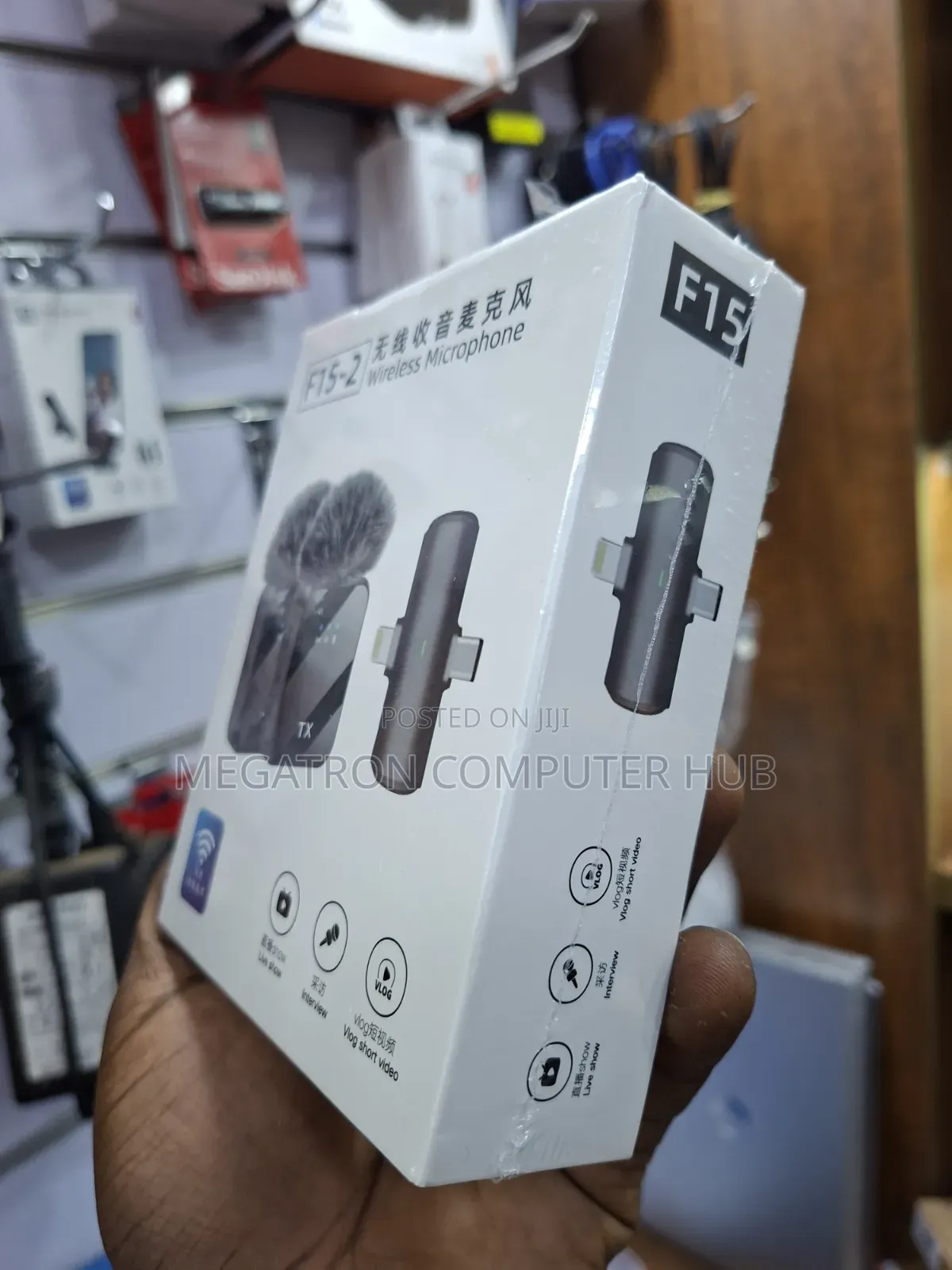 F15-2 Dual Contect Creation Wireless Microphone 3 in 1