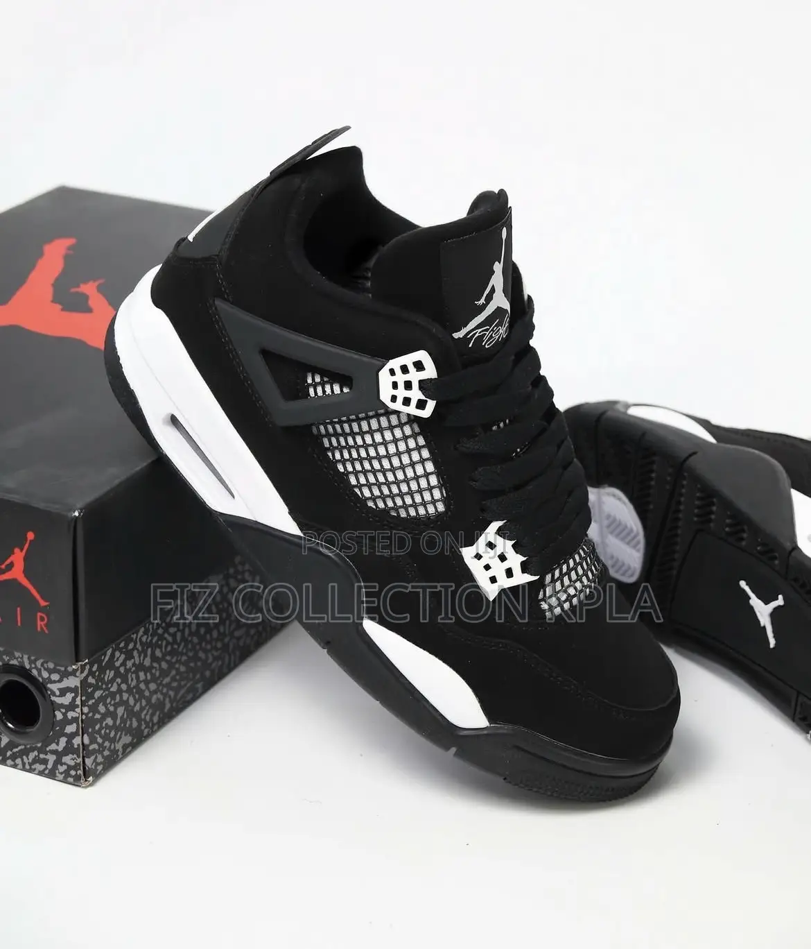 Jordan 4 White Thunder Storm