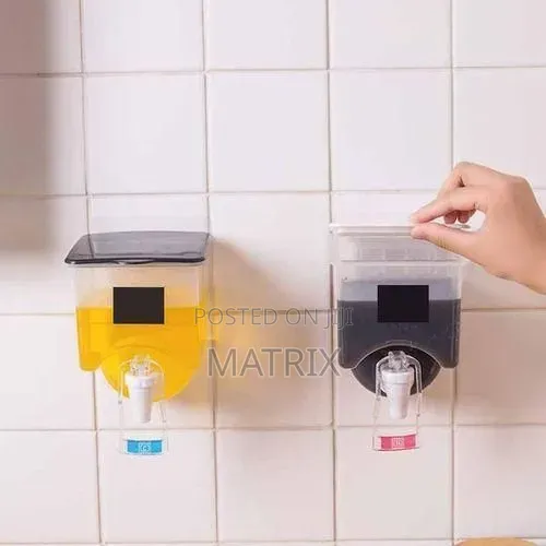 Wall Mounted Oil Sauce Vinegar Seasoning Storage Bottle Dispenser