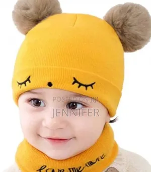 Two-Piece Baby Woolen Cap