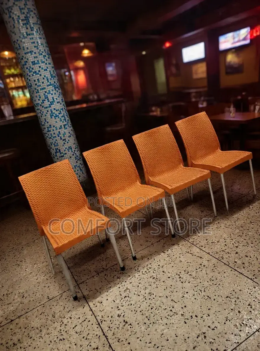 Classic Dinner Chairs in Orange Color
