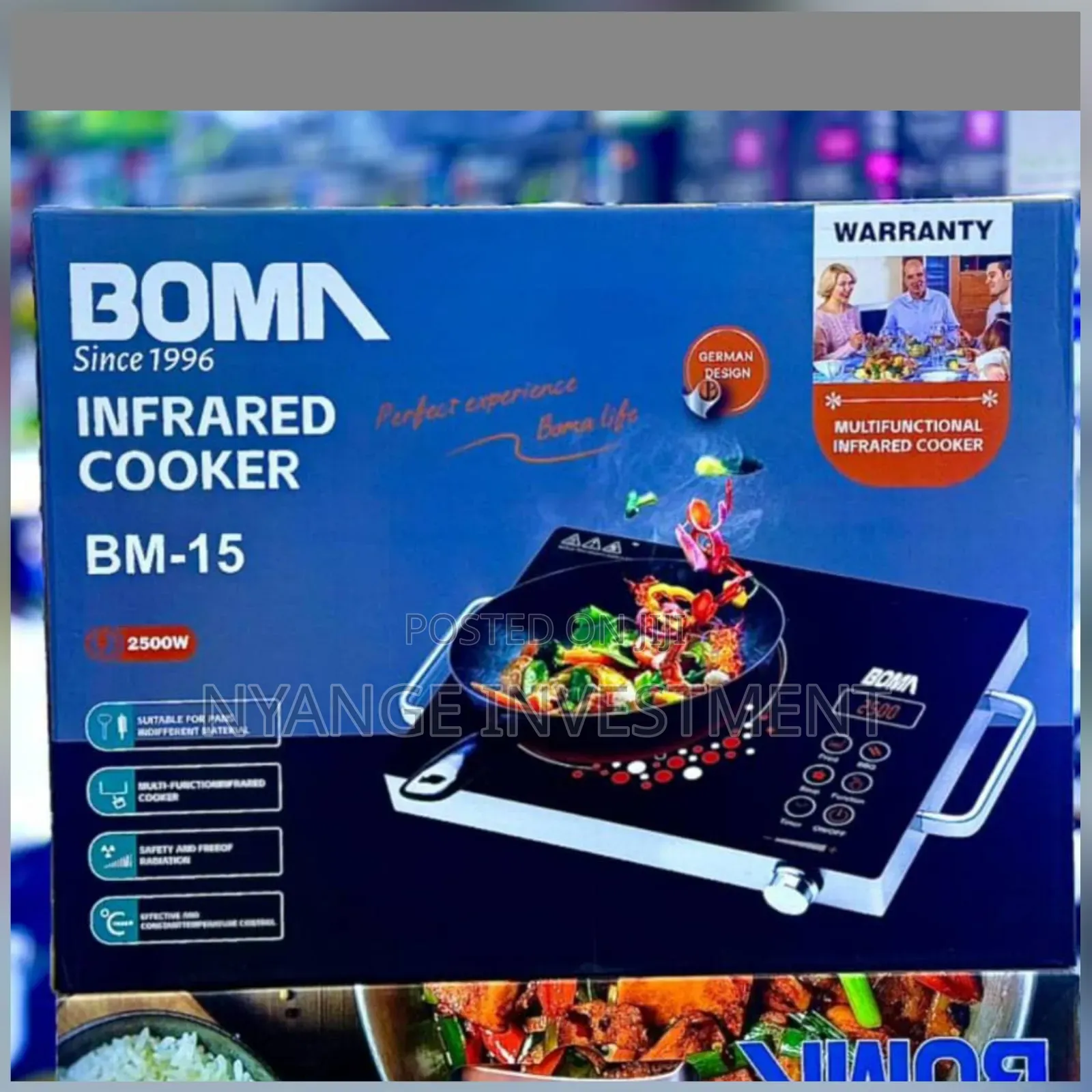 Boma Single Infrared Cooker. Cooker