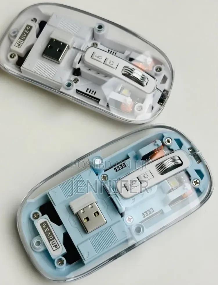 Transparent Wireless Rechargeable Magnetic Mouse