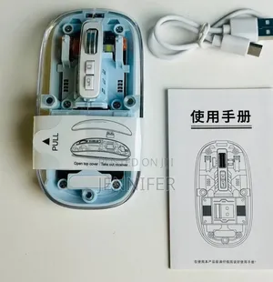 Transparent Wireless Rechargeable Magnetic Mouse