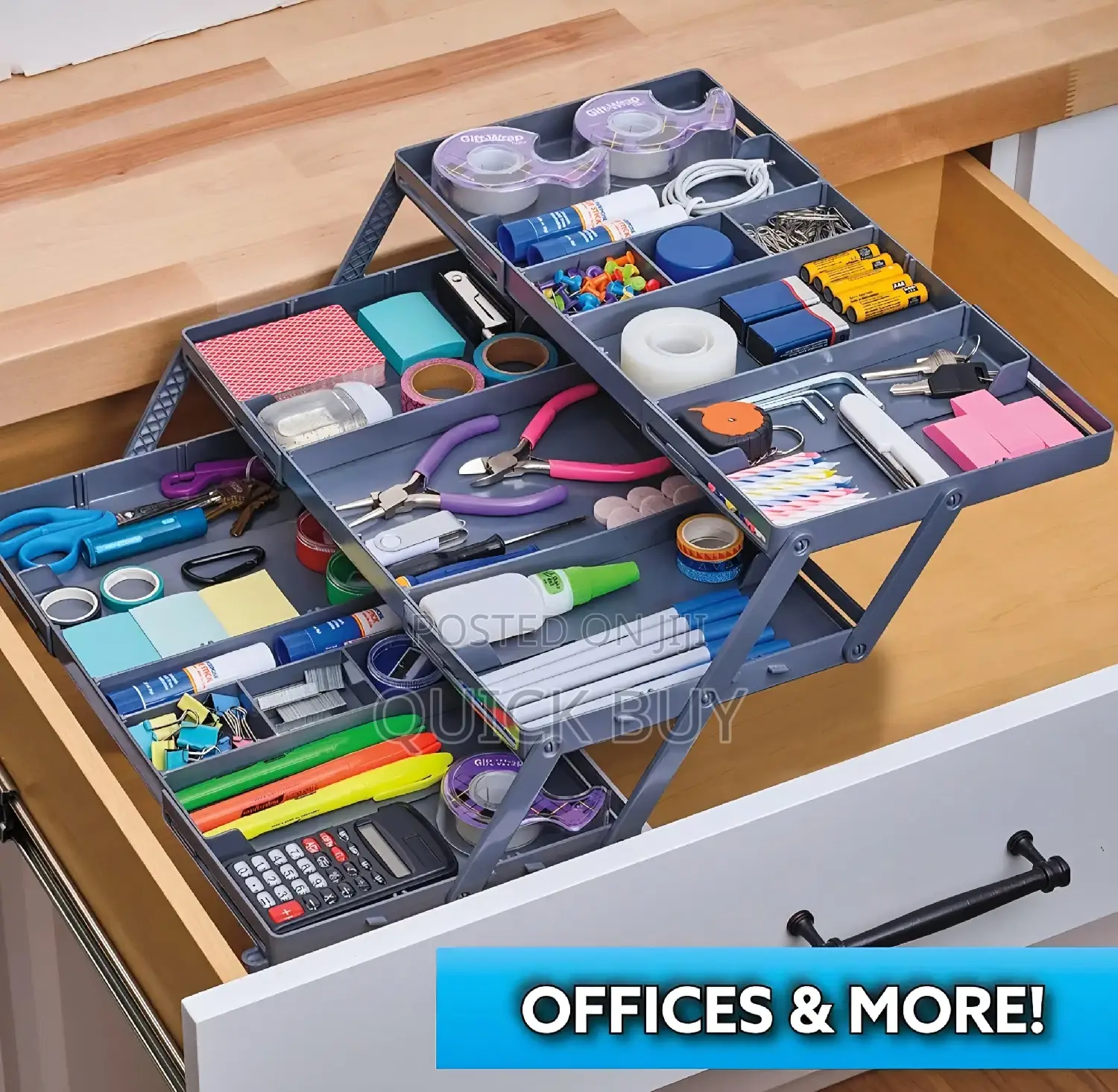 3-Tier Smart Drawer Organizer