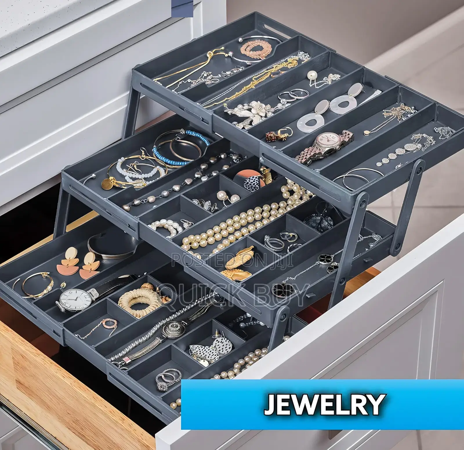 3-Tier Smart Drawer Organizer