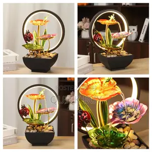 Ladybug Tabletop Fountain With Led Lighting