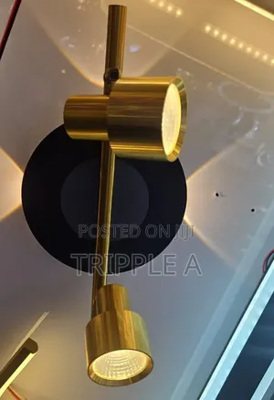 Nordic Inspired Gold and Black Wall Lamp